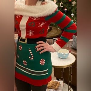 Christmas sweater dress